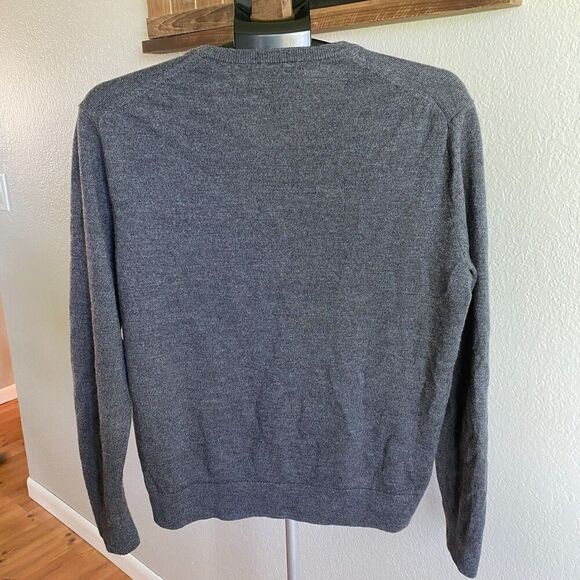 Set of 2 Banana Republic 100% Extra Fine Merino Wool by Baruffa Sweaters Mens L - Picture 3 of 9